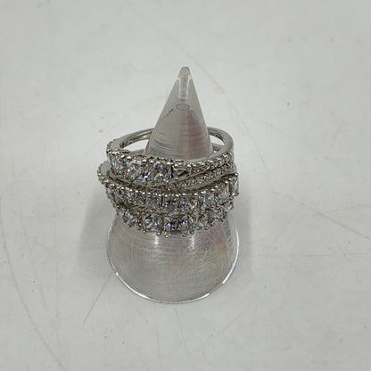 【中古品】【レディース】 SWAROVSKI スワロフスキー TWIST WRAP RING 5584646 ツイスト ラップ リング アクセサリー 指輪 192-260503-ko-16-tei サイズ：58 カラー：シルバー 16号 万代Net店