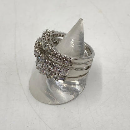 【中古品】【レディース】 SWAROVSKI スワロフスキー TWIST WRAP RING 5584646 ツイスト ラップ リング アクセサリー 指輪 192-260503-ko-16-tei サイズ：58 カラー：シルバー 16号 万代Net店