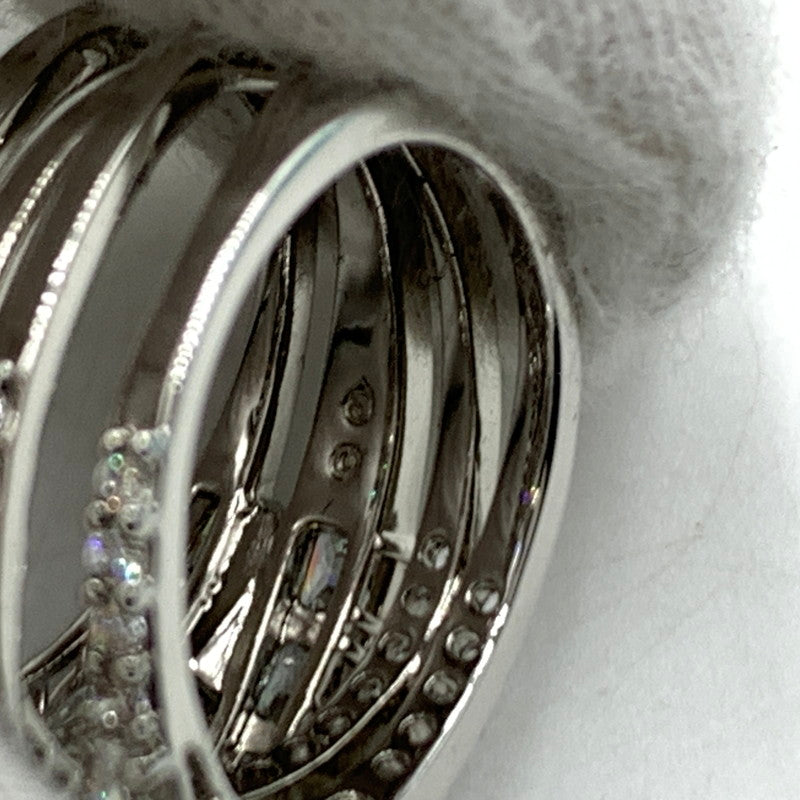 【中古品】【レディース】 SWAROVSKI スワロフスキー TWIST WRAP RING 5584646 ツイスト ラップ リング アクセサリー 指輪 192-260503-ko-16-tei サイズ：58 カラー：シルバー 16号 万代Net店