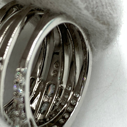【中古品】【レディース】 SWAROVSKI スワロフスキー TWIST WRAP RING 5584646 ツイスト ラップ リング アクセサリー 指輪 192-260503-ko-16-tei サイズ：58 カラー：シルバー 16号 万代Net店