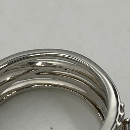 【中古品】【レディース】 SWAROVSKI スワロフスキー TWIST WRAP RING 5584646 ツイスト ラップ リング アクセサリー 指輪 192-260503-ko-16-tei サイズ：58 カラー：シルバー 16号 万代Net店
