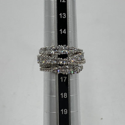 【中古品】【レディース】 SWAROVSKI スワロフスキー TWIST WRAP RING 5584646 ツイスト ラップ リング アクセサリー 指輪 192-260503-ko-16-tei サイズ：58 カラー：シルバー 16号 万代Net店