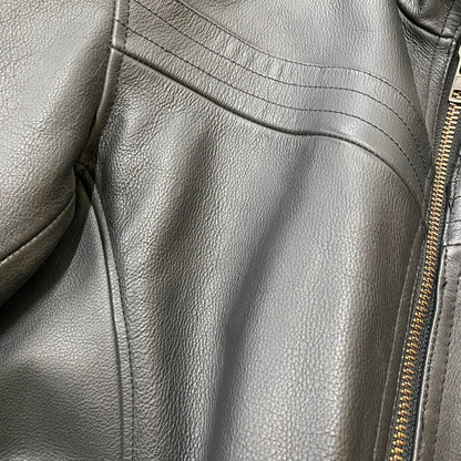 【中古品】【メンズ】 KOMINE コミネ LEATHER RIDERS JACKET レザー ライダース ジャケット アウター 145-260427-ks-12-tei サイズ：L カラー：ブラック 万代Net店
