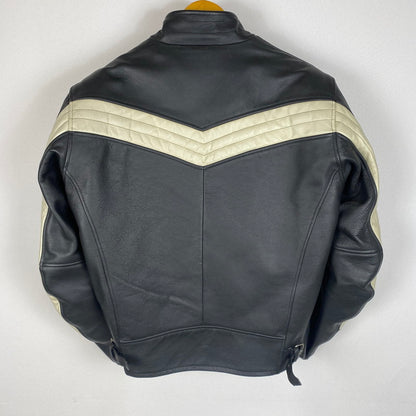 【中古品】【メンズ】 KOMINE コミネ LEATHER RIDERS JACKET レザー ライダース ジャケット アウター 145-260427-ks-12-tei サイズ：L カラー：ブラック 万代Net店