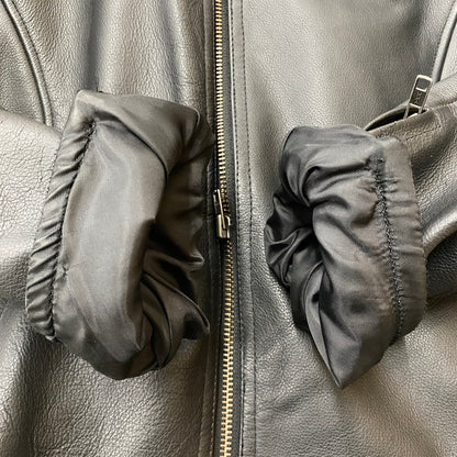【中古品】【メンズ】 KOMINE コミネ LEATHER RIDERS JACKET レザー ライダース ジャケット アウター 145-260427-ks-12-tei サイズ：L カラー：ブラック 万代Net店