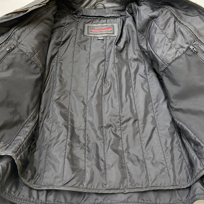 【中古品】【メンズ】 KOMINE コミネ LEATHER RIDERS JACKET レザー ライダース ジャケット アウター 145-260427-ks-12-tei サイズ：L カラー：ブラック 万代Net店