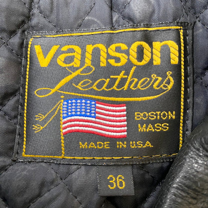 【中古品】【メンズ】 VANSON バンソン C2 RIDERS JACKET シーツー ライダースジャケット アウター USA製 145-260427-ks-13-tei サイズ：36 カラー：ブラック 万代Net店