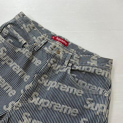 【中古品】【メンズ】 Supreme シュプリーム 24SS DENIM PAINTER PANT デニム ペインター パンツ ボトムス 149-260502-yo-05-fuzh サイズ：30 カラー：ストライプ 万代Net店