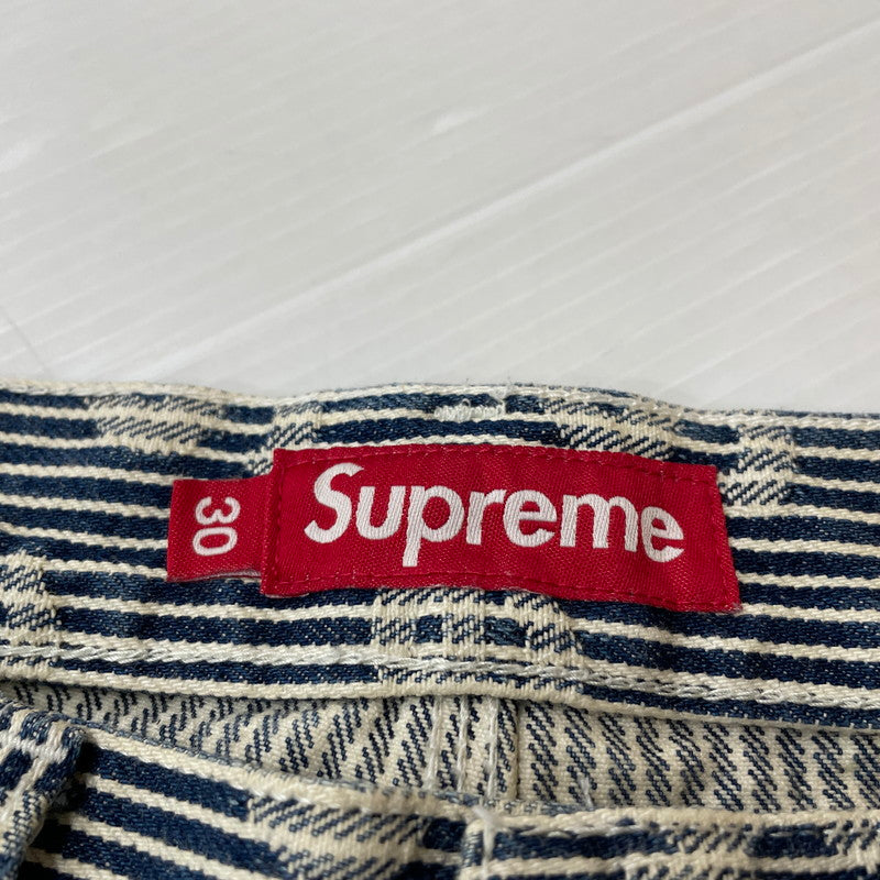 【中古品】【メンズ】 Supreme シュプリーム 24SS DENIM PAINTER PANT デニム ペインター パンツ ボトムス 149-260502-yo-05-fuzh サイズ：30 カラー：ストライプ 万代Net店