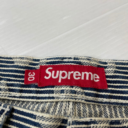 【中古品】【メンズ】 Supreme シュプリーム 24SS DENIM PAINTER PANT デニム ペインター パンツ ボトムス 149-260502-yo-05-fuzh サイズ：30 カラー：ストライプ 万代Net店