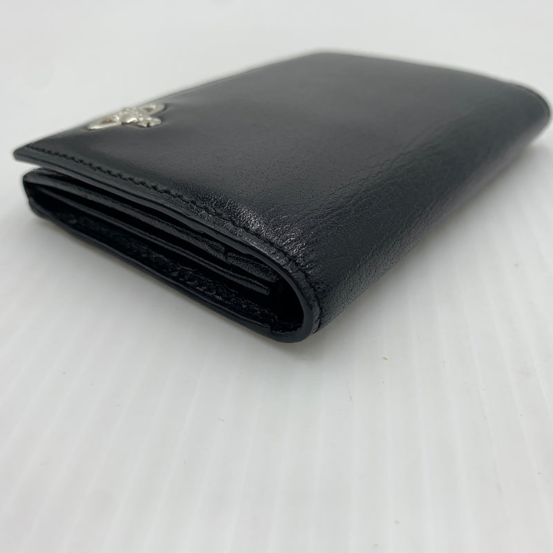 【中古品】【メンズ】 Vivienne Westwood ヴィヴィアン・ウエストウッド LEATHER CARD CASE レザー カードケース 財布 二つ折り 208-260712-ko-06-tei カラー：ブラック 万代Net店