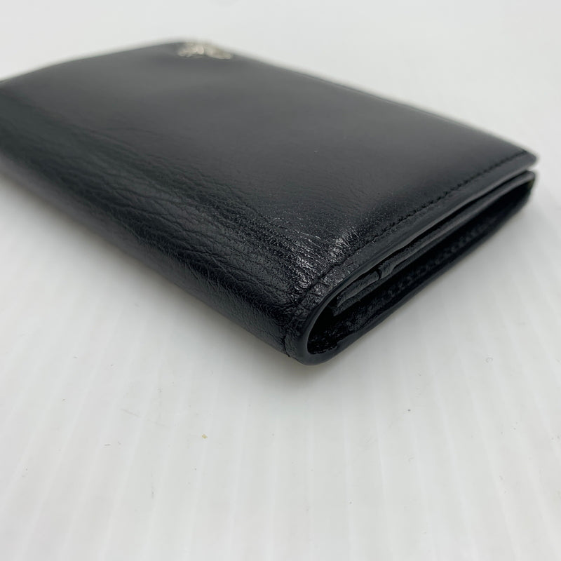 【中古品】【メンズ】 Vivienne Westwood ヴィヴィアン・ウエストウッド LEATHER CARD CASE レザー カードケース 財布 二つ折り 208-260712-ko-06-tei カラー：ブラック 万代Net店