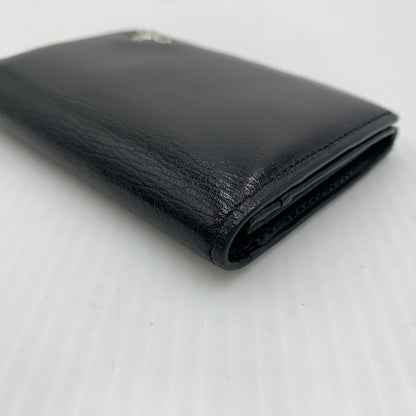 【中古品】【メンズ】 Vivienne Westwood ヴィヴィアン・ウエストウッド LEATHER CARD CASE レザー カードケース 財布 二つ折り 208-260712-ko-06-tei カラー：ブラック 万代Net店