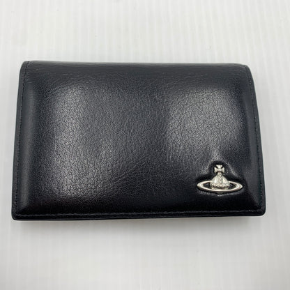 【中古品】【メンズ】 Vivienne Westwood ヴィヴィアン・ウエストウッド LEATHER CARD CASE レザー カードケース 財布 二つ折り 208-260712-ko-06-tei カラー：ブラック 万代Net店