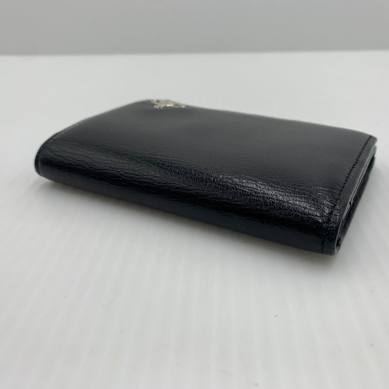 【中古品】【メンズ】 Vivienne Westwood ヴィヴィアン・ウエストウッド LEATHER CARD CASE レザー カードケース 財布 二つ折り 208-260712-ko-06-tei カラー：ブラック 万代Net店