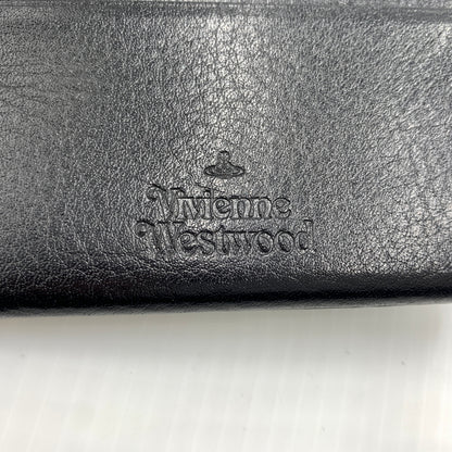 【中古品】【メンズ】 Vivienne Westwood ヴィヴィアン・ウエストウッド LEATHER CARD CASE レザー カードケース 財布 二つ折り 208-260712-ko-06-tei カラー：ブラック 万代Net店