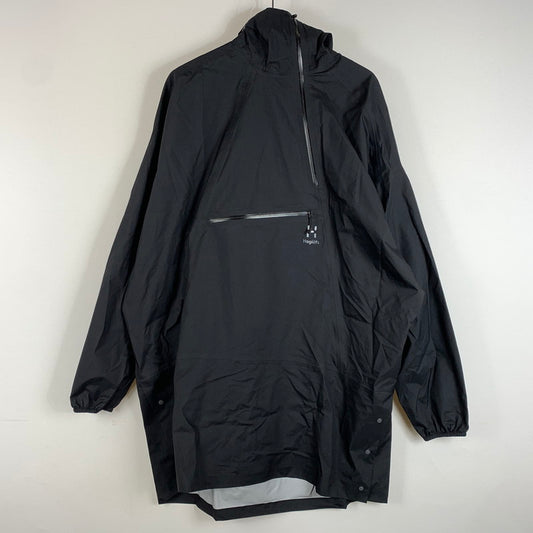 【中古品】【メンズ】 HAGLOFS ホグロフス RAPAK PONCHO 604244 パーカー ポンチョ ライトアウター ナイロンジャケット 144-260429-ko-05-tei サイズ：S カラー：ブラック 万代Net店