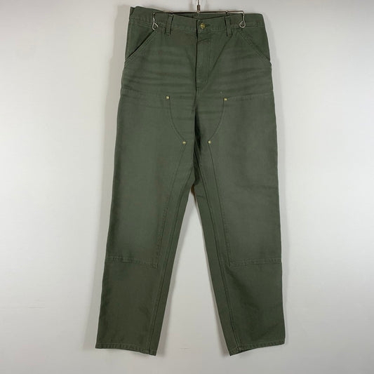 【中古品】【メンズ】 Carhartt WIP カーハートワークインプログレス DOUBLE KNEE PANT I034796 ダブルニー パンツ ボトムス ワークパンツ 156-260429-ko-19-tei サイズ：32 カラー：モスグリーン 万代Net店