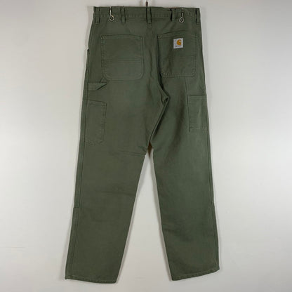 【中古品】【メンズ】 Carhartt WIP カーハートワークインプログレス DOUBLE KNEE PANT I034796 ダブルニー パンツ ボトムス ワークパンツ 156-260429-ko-19-tei サイズ：32 カラー：モスグリーン 万代Net店