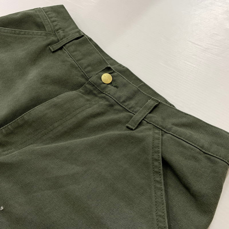 【中古品】【メンズ】 Carhartt WIP カーハートワークインプログレス DOUBLE KNEE PANT I034796 ダブルニー パンツ ボトムス ワークパンツ 156-260429-ko-19-tei サイズ：32 カラー：モスグリーン 万代Net店
