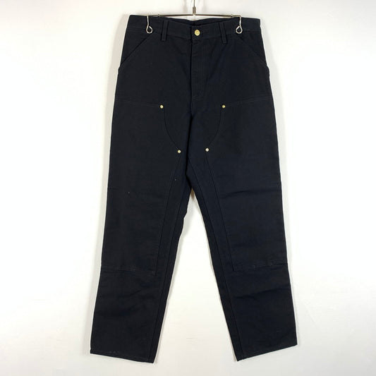 【中古品】【メンズ】 Carhartt WIP カーハートワークインプログレス DOUBLE KNEE PANT I031501 ダブルニー パンツ ボトムス ワークパンツ 156-260429-ko-20-tei サイズ：32 カラー：ブラック 万代Net店