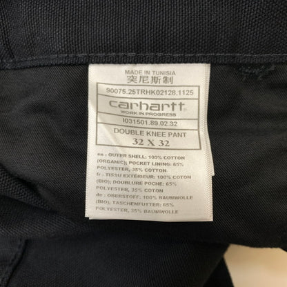 【中古品】【メンズ】 Carhartt WIP カーハートワークインプログレス DOUBLE KNEE PANT I031501 ダブルニー パンツ ボトムス ワークパンツ 156-260429-ko-20-tei サイズ：32 カラー：ブラック 万代Net店