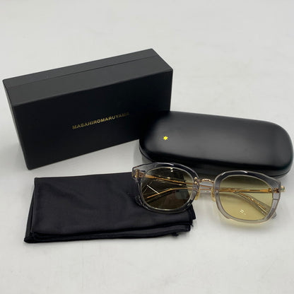 【中古品】【メンズ】 MASAHIRO MARUYAMA マサヒロ マルヤマ HAND MADE SUNGLASSES MM-0007 ハンドメイド サングラス アイウェア アクセサリー 203-260503-ko-05-tei サイズ：約51□23-145 カラー：クリアグレー/ゴールド 万代Net店