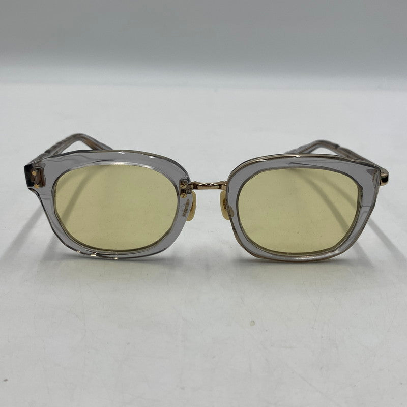 【中古品】【メンズ】 MASAHIRO MARUYAMA マサヒロ マルヤマ HAND MADE SUNGLASSES MM-0007 ハンドメイド サングラス アイウェア アクセサリー 203-260503-ko-05-tei サイズ：約51□23-145 カラー：クリアグレー/ゴールド 万代Net店