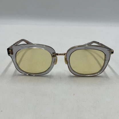 【中古品】【メンズ】 MASAHIRO MARUYAMA マサヒロ マルヤマ HAND MADE SUNGLASSES MM-0007 ハンドメイド サングラス アイウェア アクセサリー 203-260503-ko-05-tei サイズ：約51□23-145 カラー：クリアグレー/ゴールド 万代Net店
