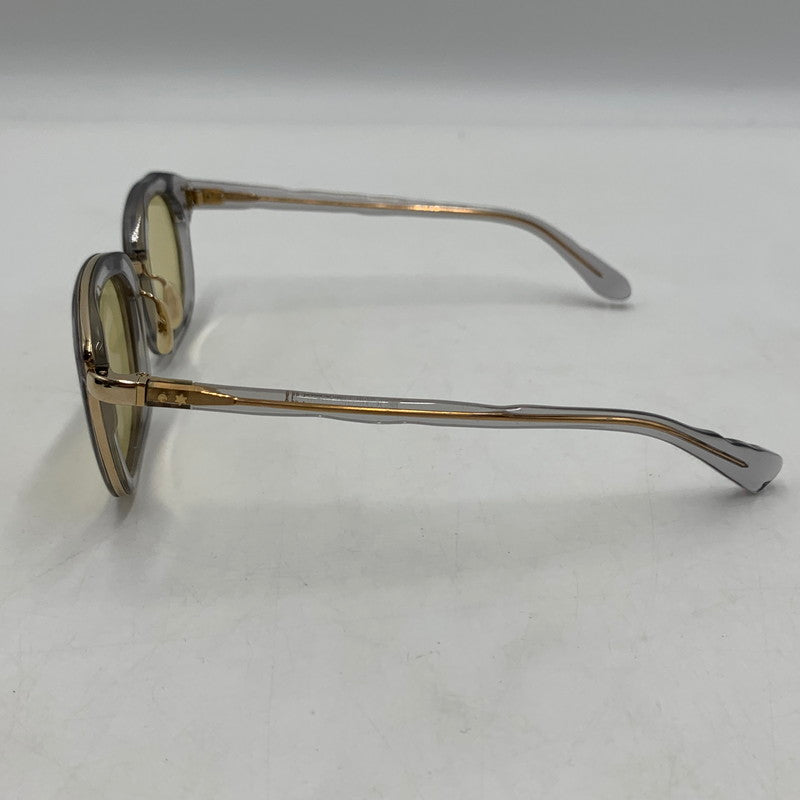 【中古品】【メンズ】 MASAHIRO MARUYAMA マサヒロ マルヤマ HAND MADE SUNGLASSES MM-0007 ハンドメイド サングラス アイウェア アクセサリー 203-260503-ko-05-tei サイズ：約51□23-145 カラー：クリアグレー/ゴールド 万代Net店