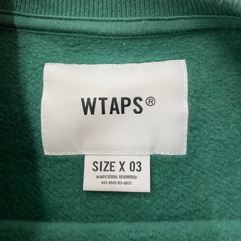 【中古品】【メンズ】 WTAPS ダブルタップス SIGN/SWEATER/COTTON 241ATDT-CSM01 サイン セーター コットン トップス トレーナー 142-260501-ks-10-tei サイズ：3 カラー：グリーン 万代Net店