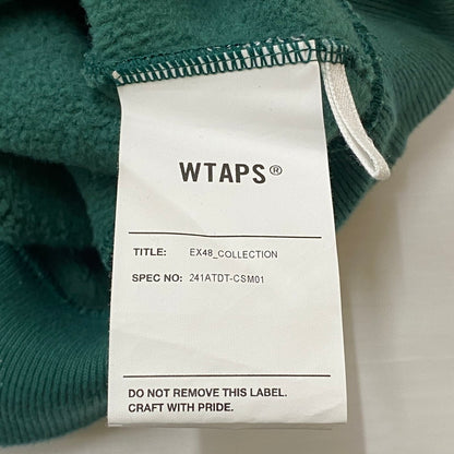 【中古品】【メンズ】 WTAPS ダブルタップス SIGN/SWEATER/COTTON 241ATDT-CSM01 サイン セーター コットン トップス トレーナー 142-260501-ks-10-tei サイズ：3 カラー：グリーン 万代Net店