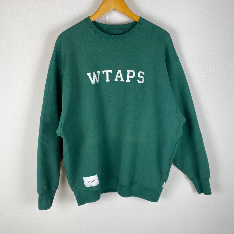 【中古品】【メンズ】 WTAPS ダブルタップス ACADEMY/SWEATER/COTTON 241ATDT-CSM03 アカデミー セーター コットン トップス トレーナー 142-260501-ks-11-fuzh サイズ：3 カラー：グリーン 万代Net店