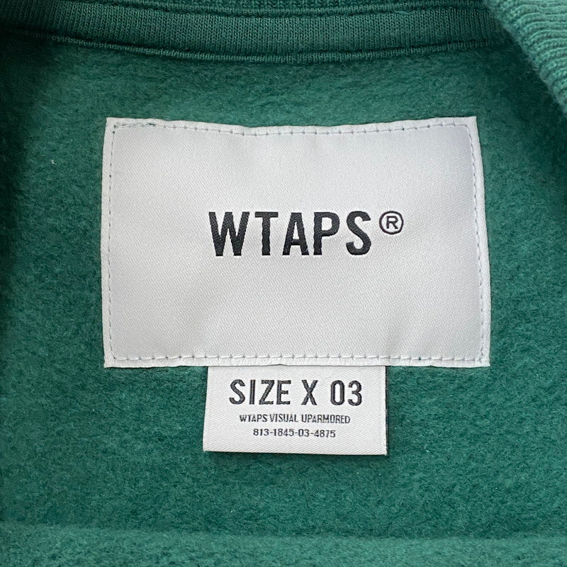 【中古品】【メンズ】 WTAPS ダブルタップス ACADEMY/SWEATER/COTTON 241ATDT-CSM03 アカデミー セーター コットン トップス トレーナー 142-260501-ks-11-fuzh サイズ：3 カラー：グリーン 万代Net店