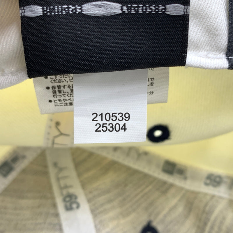 【中古品】【メンズ】 NEW ERA ニューエラ × the Apartment ジ アパートメント 別注 コラボ NEW YORK KNICKS SOFT BUCKRAM FITTED CAP ニューヨーク ニックス ソフトバックラム フィットキャップ 帽子 185-260624-ko-15-tei サイズ：7 1/2 カラー：アイボリー 万代Net店