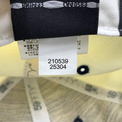【中古品】【メンズ】 NEW ERA ニューエラ × the Apartment ジ アパートメント 別注 コラボ NEW YORK KNICKS SOFT BUCKRAM FITTED CAP ニューヨーク ニックス ソフトバックラム フィットキャップ 帽子 185-260624-ko-15-tei サイズ：7 1/2 カラー：アイボリー 万代Net店