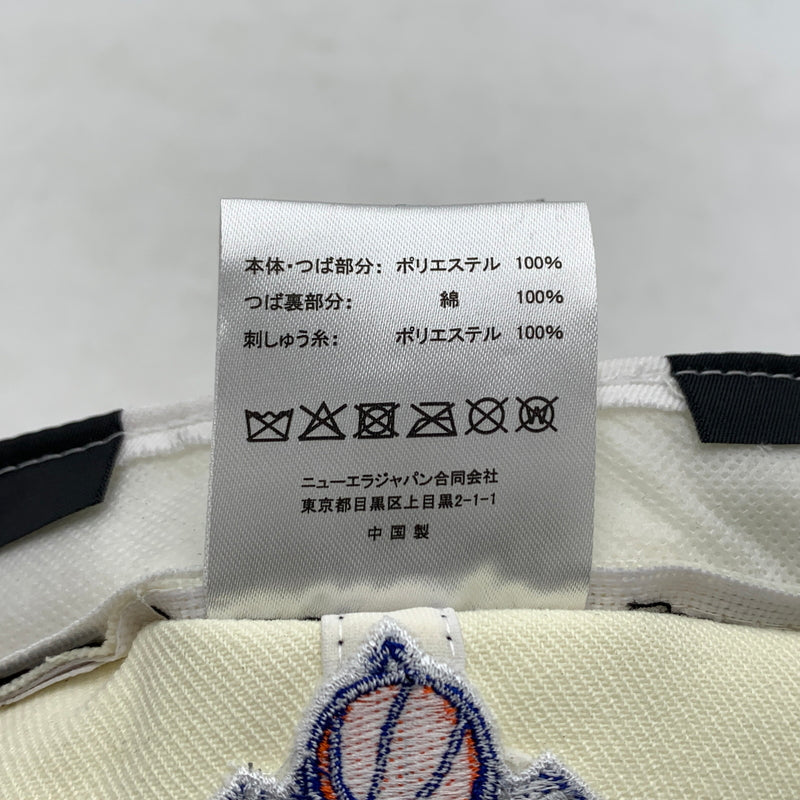 【中古品】【メンズ】 NEW ERA ニューエラ × the Apartment ジ アパートメント 別注 コラボ NEW YORK KNICKS SOFT BUCKRAM FITTED CAP ニューヨーク ニックス ソフトバックラム フィットキャップ 帽子 185-260624-ko-15-tei サイズ：7 1/2 カラー：アイボリー 万代Net店