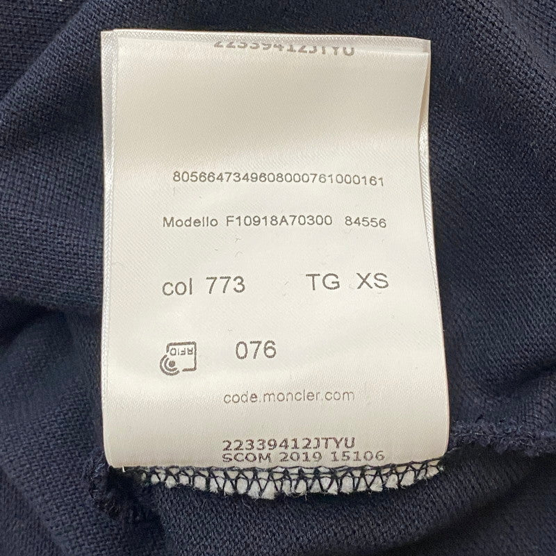【中古美品】【メンズ】 MONCLER モンクレール MAGLIA POLO MANICA CORTA 10918A70300-84556 マリア ポロ マニカ コルタ 半袖 トップス ポロシャツ 141-260501-ks-12-fuzh サイズ：XS/タグ付き カラー：ネイビー 万代Net店