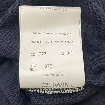 【中古美品】【メンズ】 MONCLER モンクレール MAGLIA POLO MANICA CORTA 10918A70300-84556 マリア ポロ マニカ コルタ 半袖 トップス ポロシャツ 141-260501-ks-12-fuzh サイズ：XS/タグ付き カラー：ネイビー 万代Net店