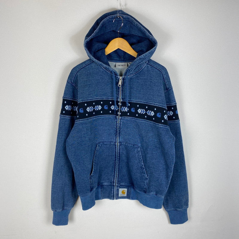 【中古品】【メンズ】 Carhartt WIP カーハート ワークインプログレス HOODED SOUTHWEST SWEATSHIRT A261018 フーデッド サウスウェスト スウェット トップス フルジップパーカー 142-260501-ks-17-fuzh サイズ：S カラー：インディゴ 万代Net店