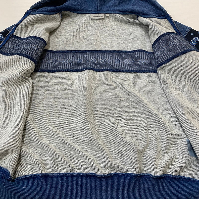 【中古品】【メンズ】 Carhartt WIP カーハート ワークインプログレス HOODED SOUTHWEST SWEATSHIRT A261018 フーデッド サウスウェスト スウェット トップス フルジップパーカー 142-260501-ks-17-tei サイズ：S カラー：インディゴ 万代Net店