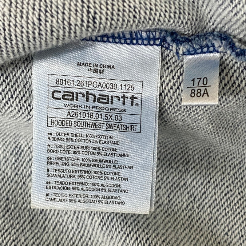 【中古品】【メンズ】 Carhartt WIP カーハート ワークインプログレス HOODED SOUTHWEST SWEATSHIRT A261018 フーデッド サウスウェスト スウェット トップス フルジップパーカー 142-260501-ks-17-tei サイズ：S カラー：インディゴ 万代Net店