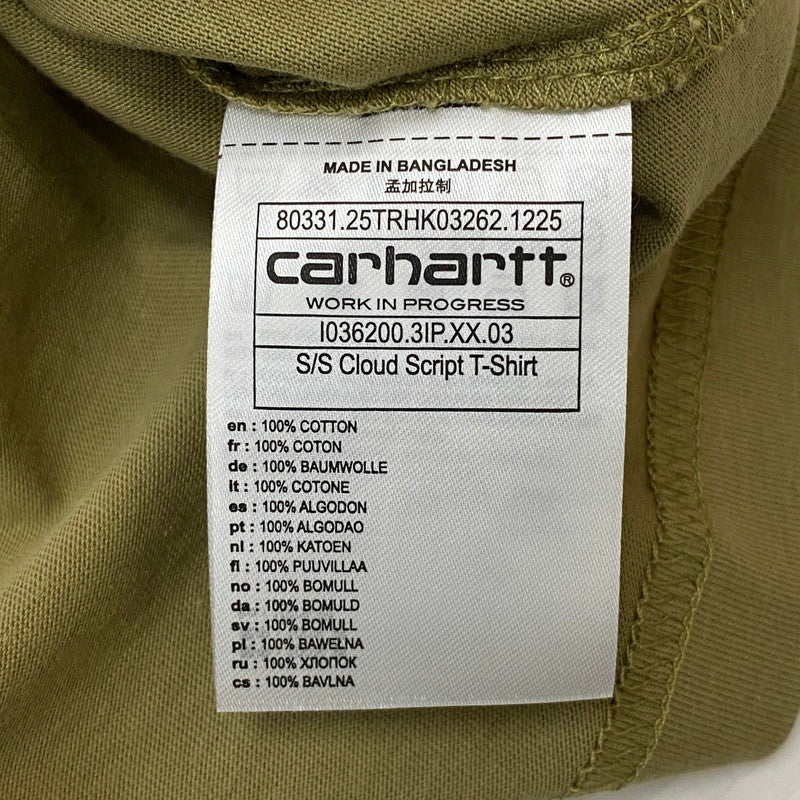 【中古品】【メンズ】 Carhartt WIP カーハート ワークインプログレス S/S CLOUD SCRIPT T-SHIRT IO036200 ショートスリーブ クラウド スクリプト Tシャツ 半袖 トップス 145-260501-ks-04-tei サイズ：XS カラー：Snakes 万代Net店