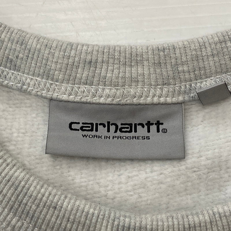 【中古品】【メンズ】 Carhartt WIP カーハート ワークインプログレス POND CORPS SWEAT IO36371 ポンドコープス スウェット トップス トレーナー 145-260501-ks-08-tei サイズ：S カラー：グレー 万代Net店