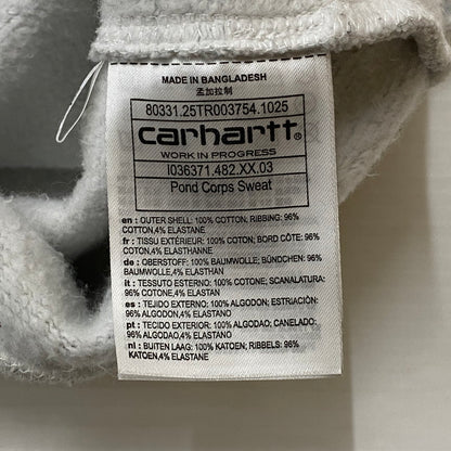 【中古品】【メンズ】 Carhartt WIP カーハート ワークインプログレス POND CORPS SWEAT IO36371 ポンドコープス スウェット トップス トレーナー 145-260501-ks-08-tei サイズ：S カラー：グレー 万代Net店