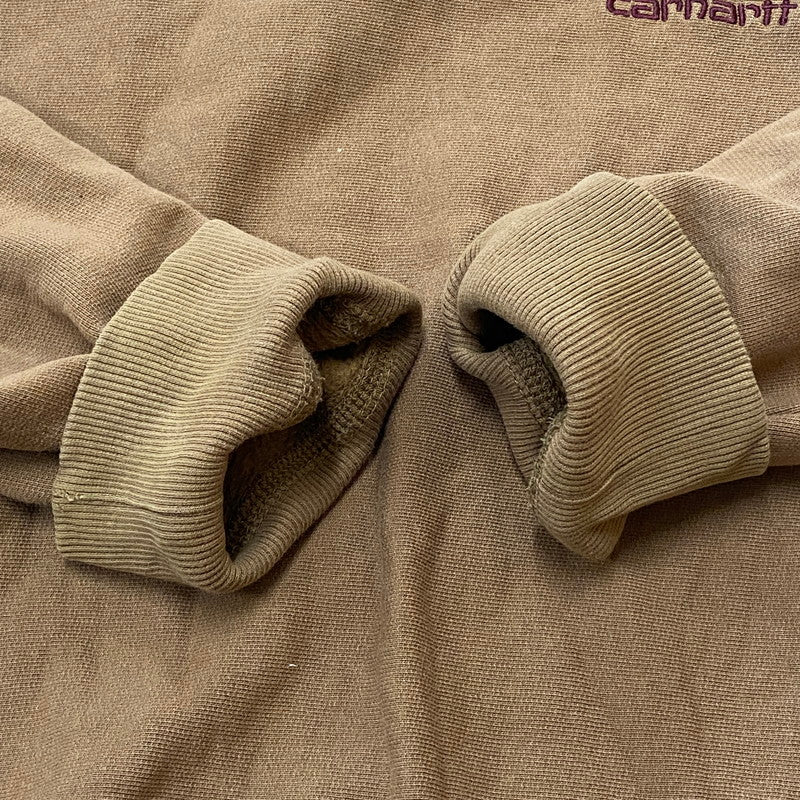 【中古品】【メンズ】 Carhartt WIP カーハート ワークインプログレス AMERICAN SCRIPT SWEAT IO25475 アメリカン スクリプト スウェット トップス トレーナー 145-260501-ks-09-fuzh サイズ：S カラー：ブラウン 万代Net店