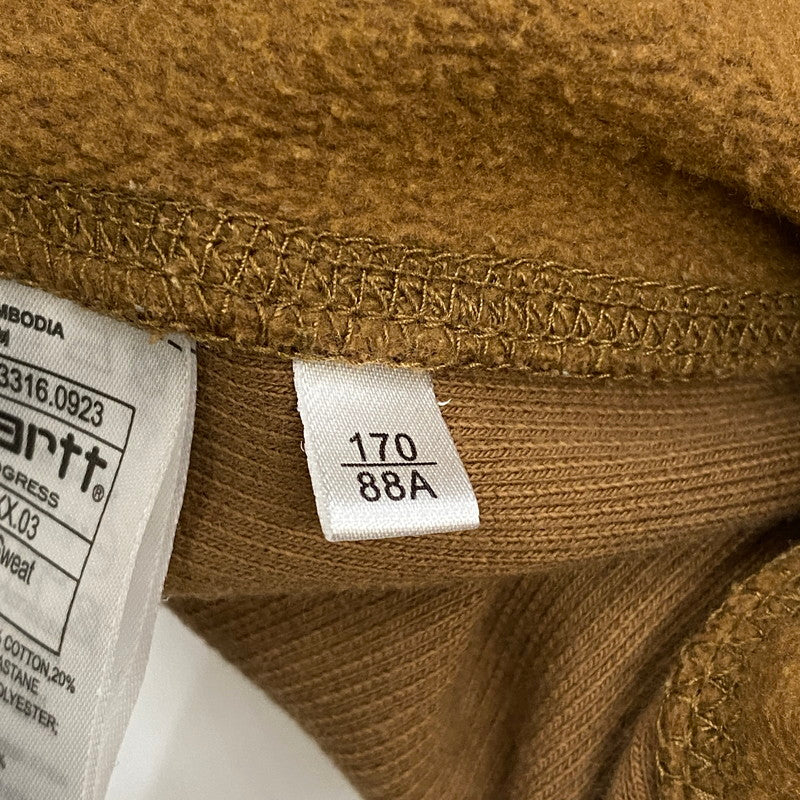 【中古品】【メンズ】 Carhartt WIP カーハート ワークインプログレス AMERICAN SCRIPT SWEAT IO25475 アメリカン スクリプト スウェット トップス トレーナー 145-260501-ks-09-fuzh サイズ：S カラー：ブラウン 万代Net店