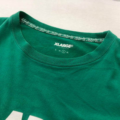 【中古品】【メンズ】 X-LARGE エックストラ ラージ LOGO S/S TEE ロゴ ショートスリーブ Ｔシャツ 半袖 トップス 142-260702-sa-13-tei サイズ：L カラー：グリーン 万代Net店