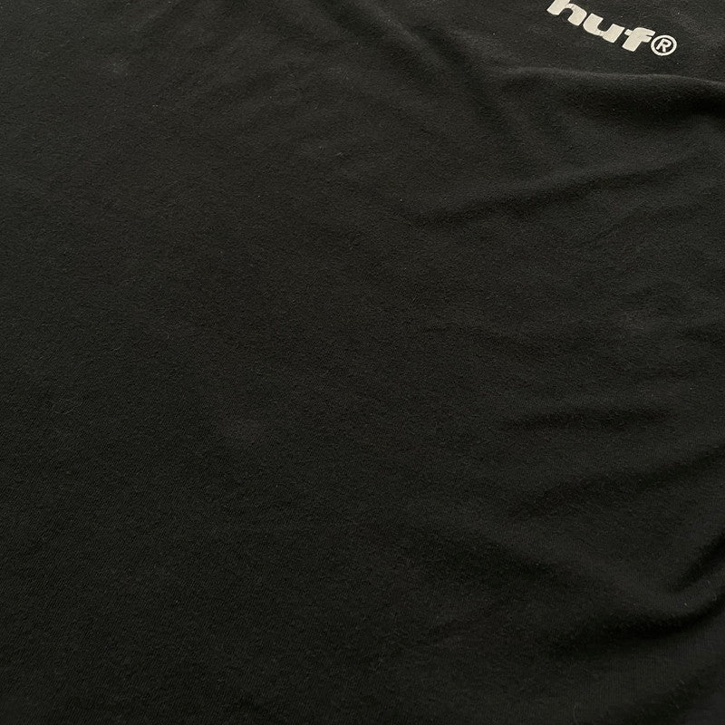 【中古品】【メンズ】 HUF ハフ BACK PRINT S/S TEE バック プリント ショートスリーブ Ｔシャツ 半袖 トップス 142-260618-sa-22-tei サイズ：XXL カラー：ブラック 万代Net店