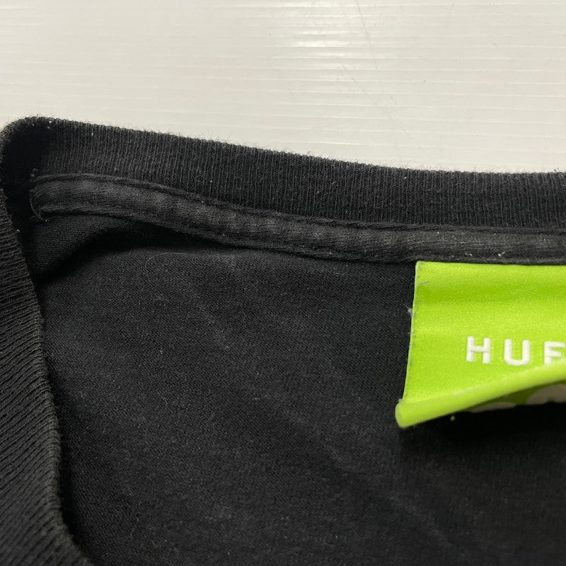 【中古品】【メンズ】 HUF ハフ BACK PRINT S/S TEE バック プリント ショートスリーブ Ｔシャツ 半袖 トップス 142-260618-sa-22-tei サイズ：XXL カラー：ブラック 万代Net店